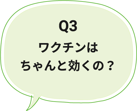 Q3 ワクチンはちゃんと効くの？